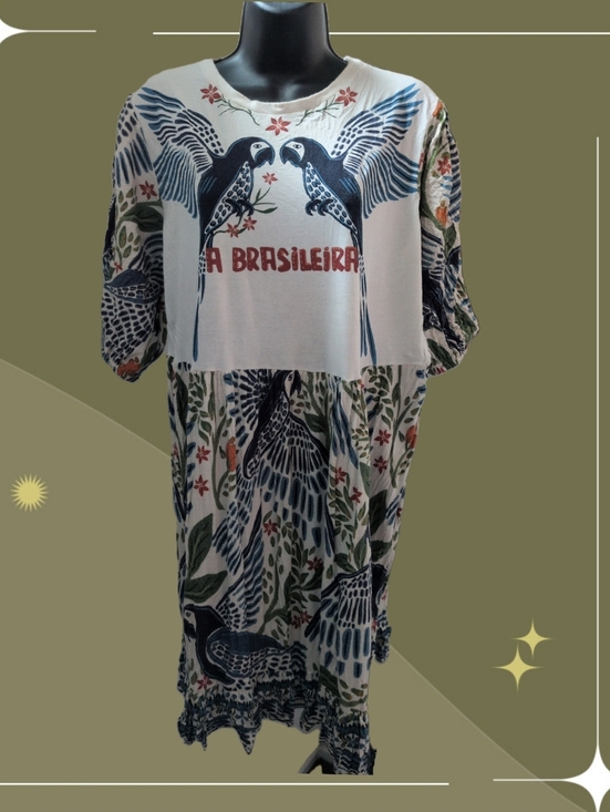 FARM Rio Dresses & Skirts - ✨ A Brasileira Blue Macaw Mini Dress From Brazil Size M